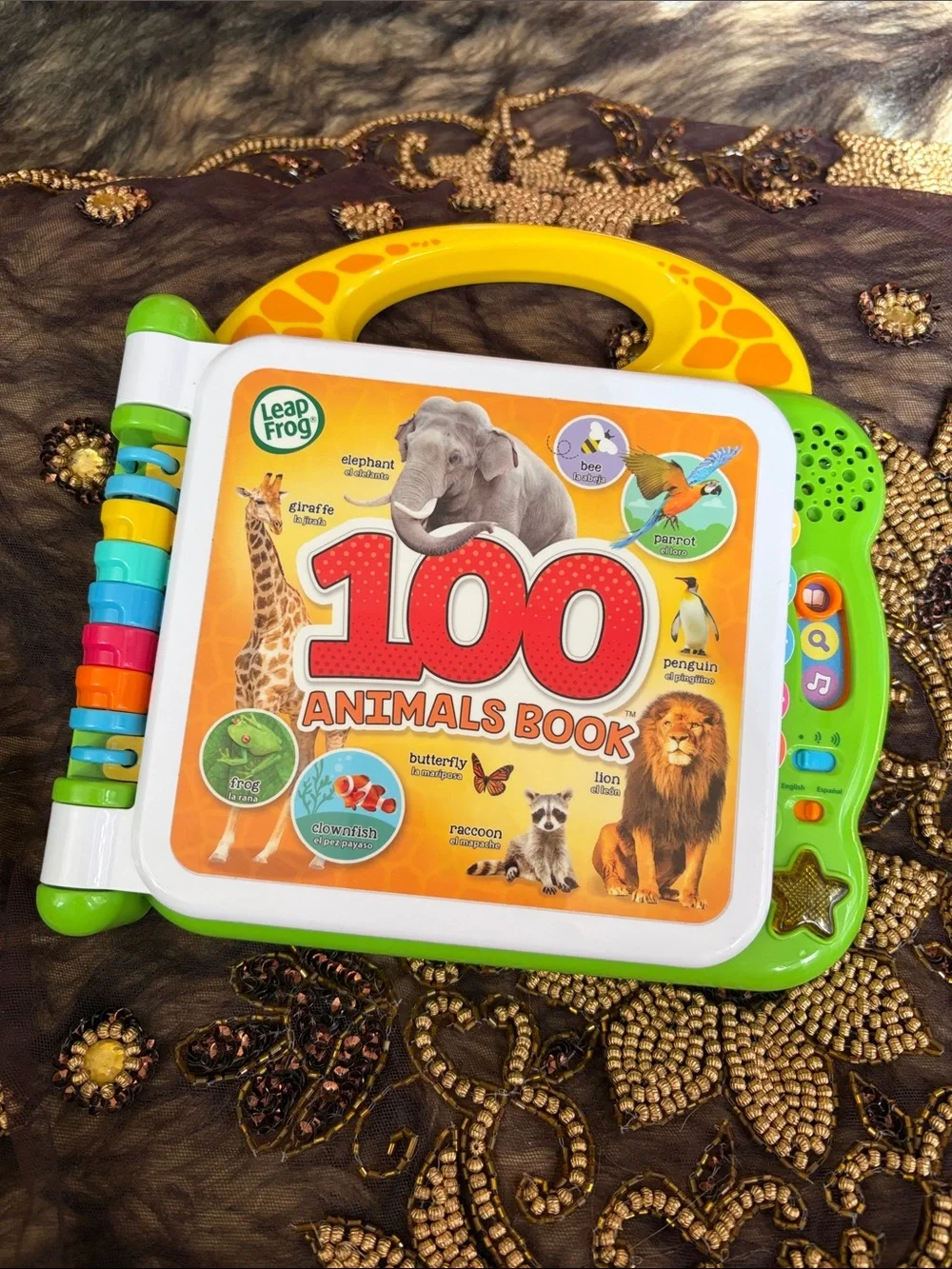 Leap Frog 100 Animals Book - Electronic Toy English/Spanish Learning Educational